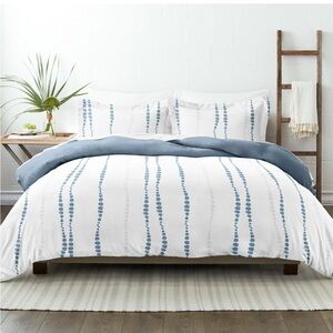 Reversible pattern, duvet, cover three piece set